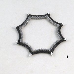 COPY - Goth spike bangle bracelets- transparent gray